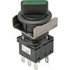 SELECTOR DOS POSICIONES LED VERDE LB6MF-3T24VG